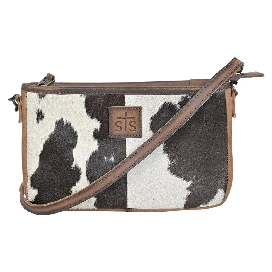 STS Ranchwear Women's Crossbody Claire Hair On Hide Print Purse - Cowhide Additions