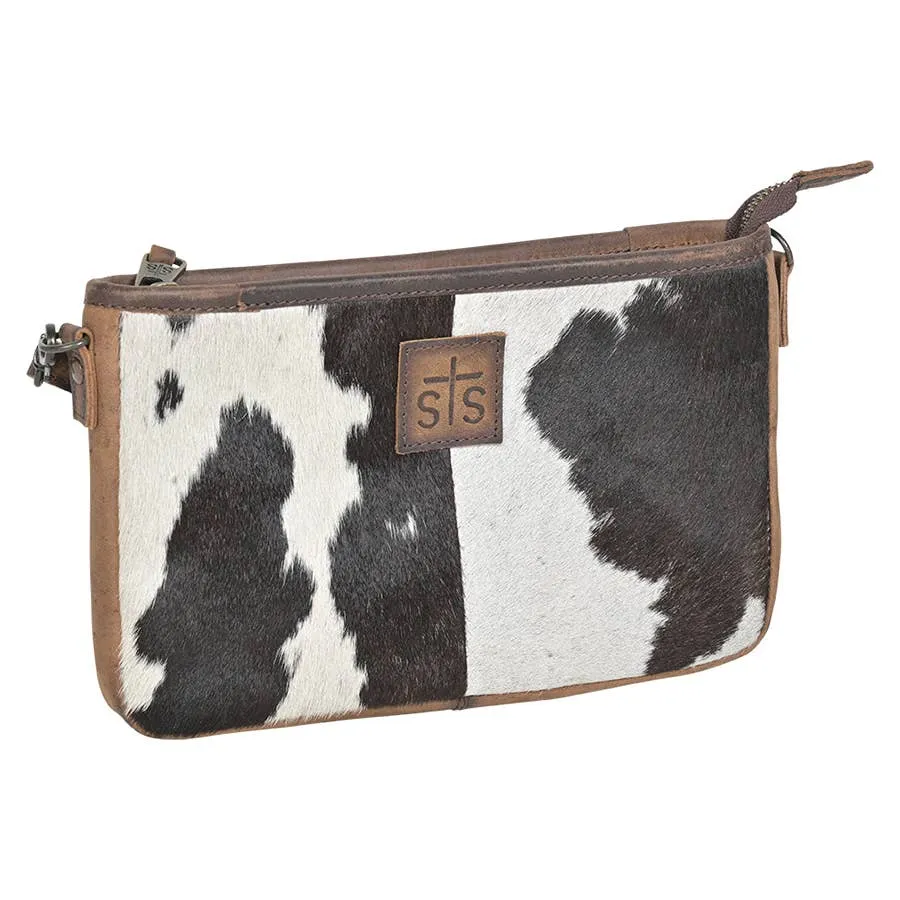 STS Ranchwear Women's Crossbody Claire Hair On Hide Print Purse - Cowhide Additions