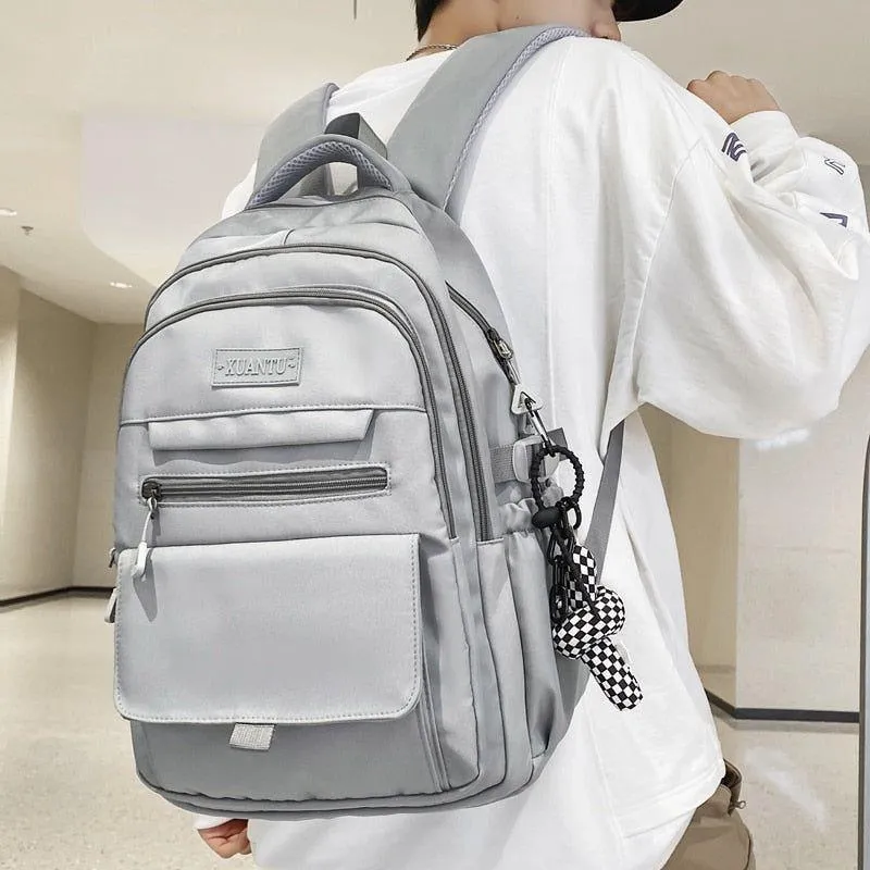 Stylish Nylon School Bag - College Cool Backpack WV120