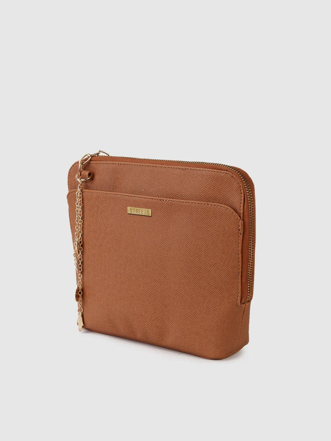 Tan Pouch Clutch