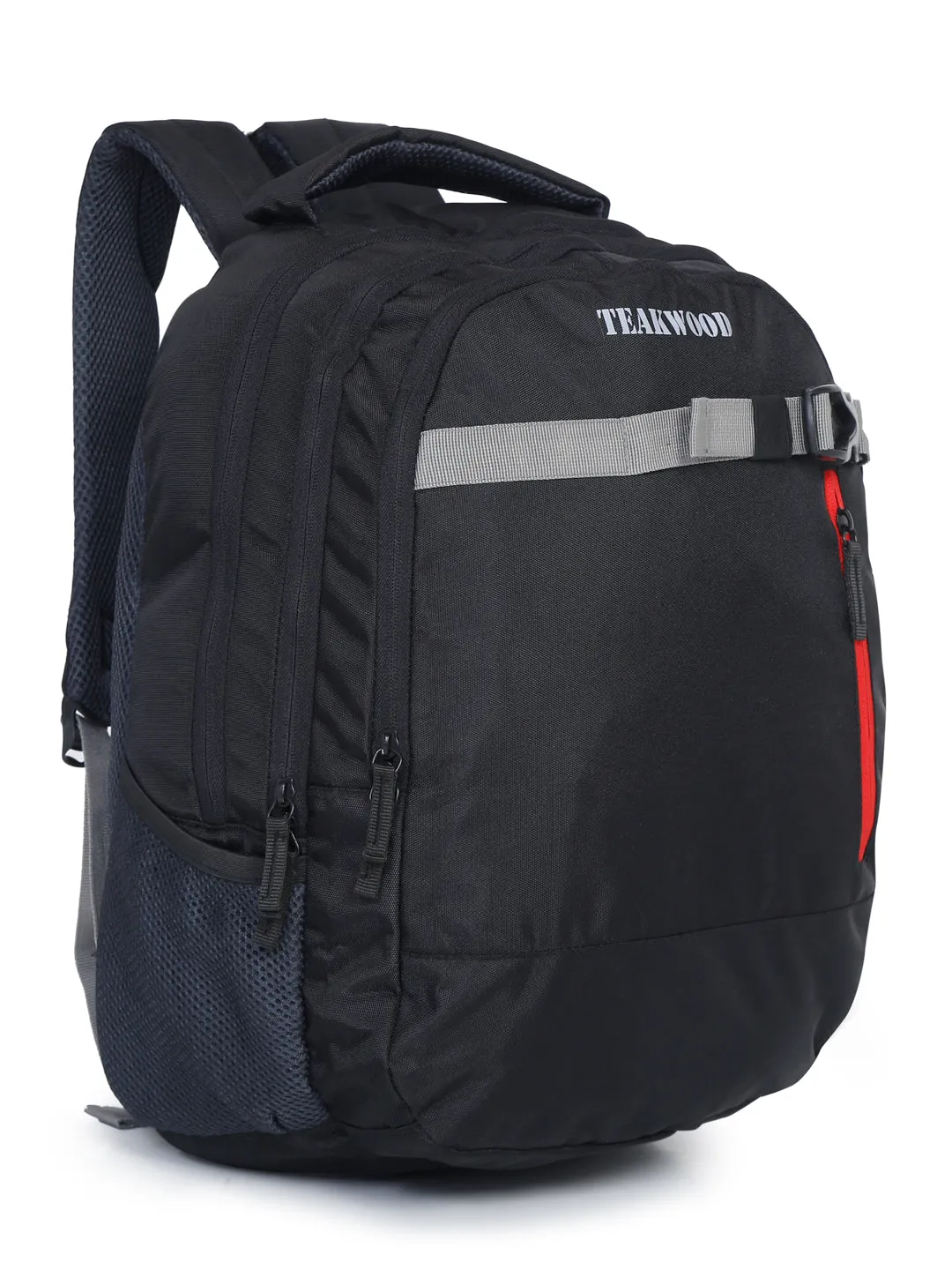 Teakwood Genuine Polyester Backpack - Black