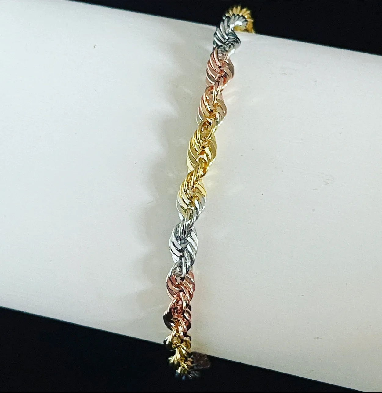 Three colours gold bracelet MB099