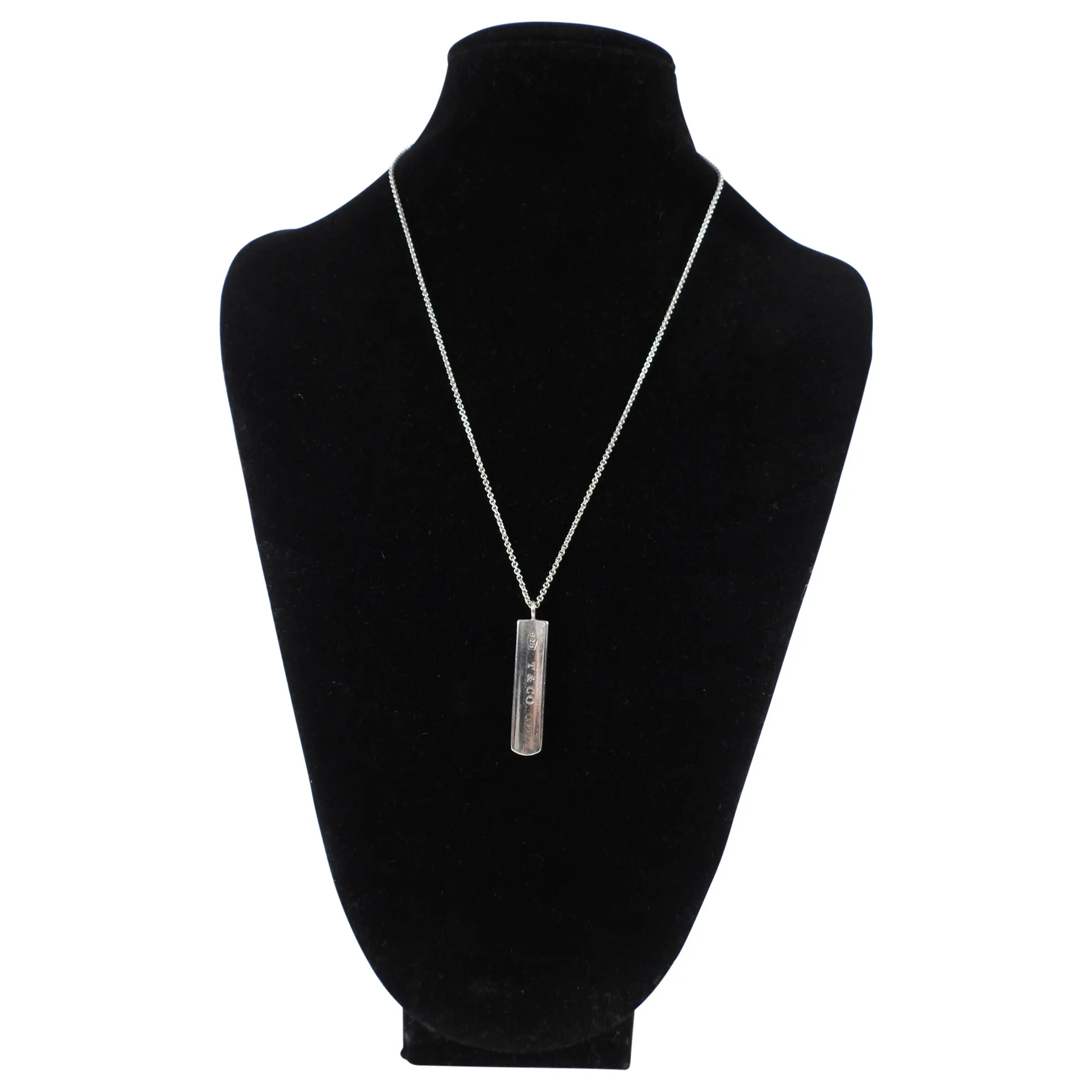 Tiffany & Co. 1837 Bar Pendant Necklace