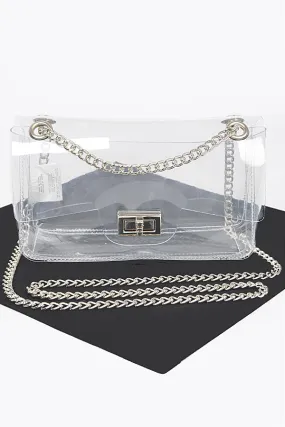 Transparent Flap Crossbody