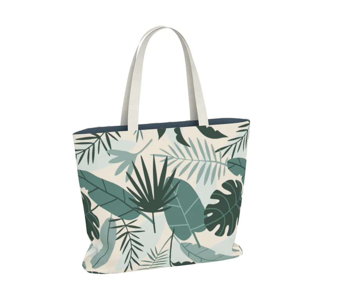 Tropical Foliage Large Tote