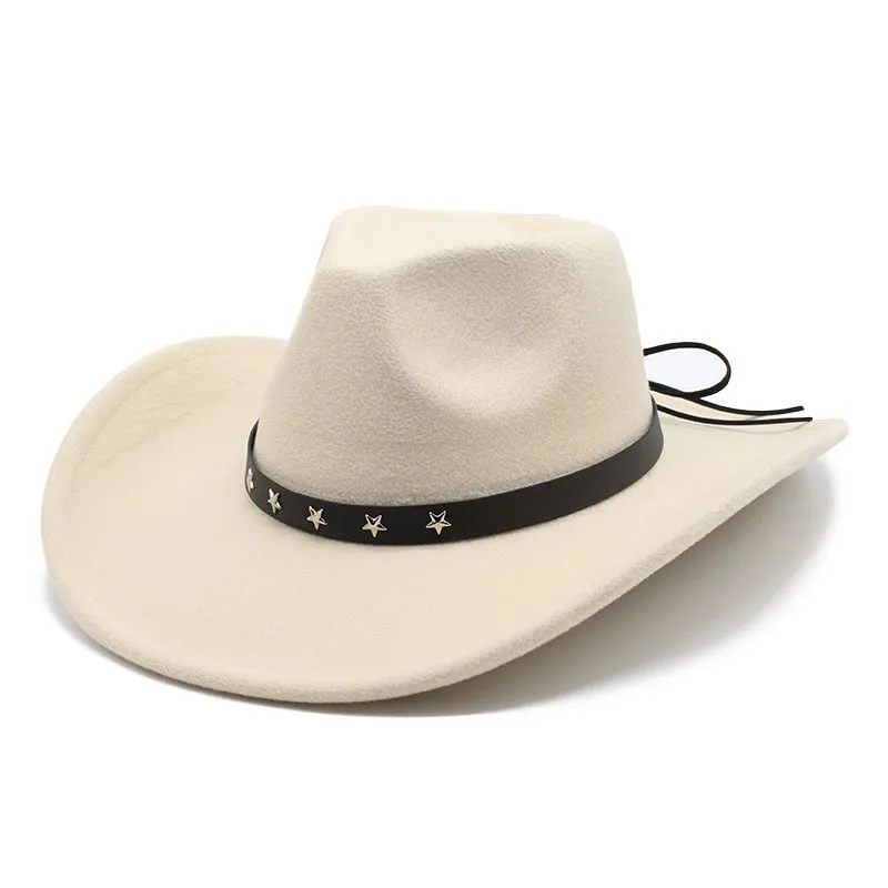 Vintage Western Curved Brim Fedora Jazz Hat for Men and Women