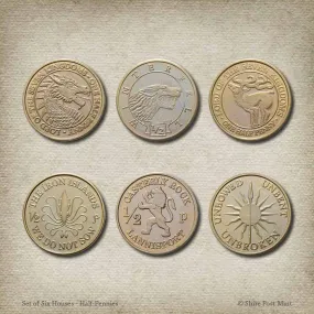 Westeros Household Half-Penny Coin Set