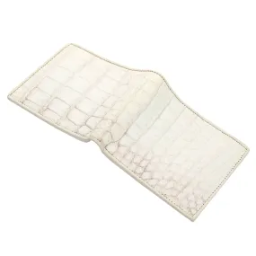 White Crocodile Skin Wallet