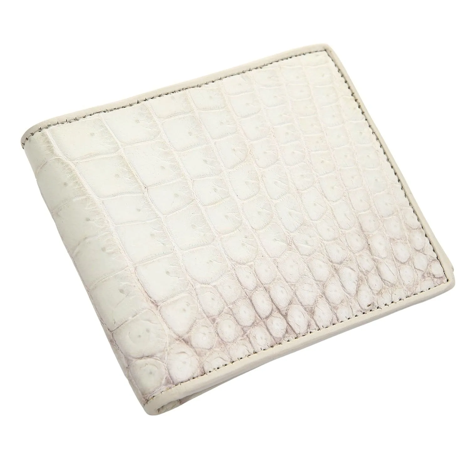 White Crocodile Skin Wallet