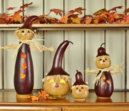 Winfield Scarecrow Gourd in Multiple Sizes